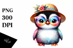 Cute Baby Penguin Sun es | Sublimation | Clipart Product Image 3