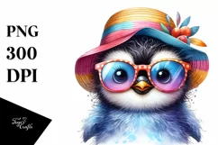 Cute Baby Penguin Sun es | Sublimation | Clipart Product Image 1