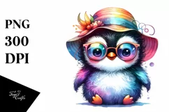 Cute Baby Penguin Sun es | Sublimation | Clipart Product Image 3