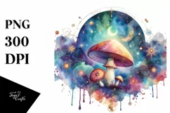 Colorful Mushroom, Transparent PNG Product Image 1