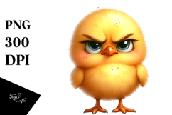 Contempt Baby Chick Standing | Sublimation | Clipart Product Image 1