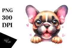 Happy French Bulldog, Vibrant PNG Product Image 1