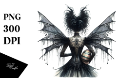 Gothic Fairy with Easter Egg PNG Product Image 1