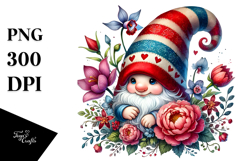 Detailed Valentines Gnome Watercolor PNG Product Image 1