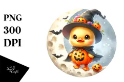 Digital Painting Halloween Duck PNG Product Image 1
