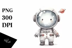 Whimsical Astronaut Girl | Sublimation | Clipart Product Image 1