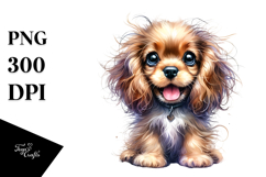 Happy Cocker Spaniel, Vibrant PNG Product Image 1