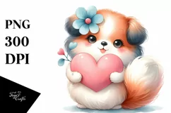 Bichpoo Flower Heart PNG Product Image 1
