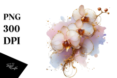 Detailed Orchid Clipart Product Image 1