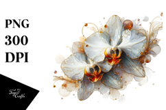 Detailed Orchid Clipart Product Image 1