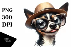 Watercolor Dog Caricature Clipart Product Image 3