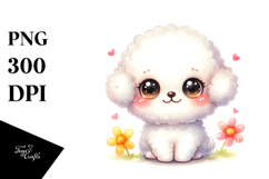 Happy Bichpoo Cartoon PNG Product Image 1