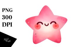 Simple PINKISH Star PNG Product Image 1