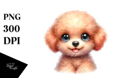 Happy Baby Poodle PNG Product Image 1