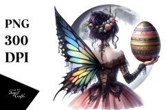 Gothic Fairy with Easter Egg PNG Product Image 1