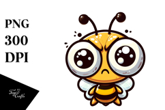 Mock Bee with Cross-Eyes PNG Product Image 1