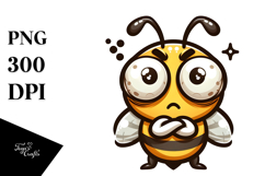 Mock Bee with Cross-Eyes PNG Product Image 1