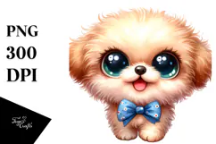 Cartoon Bichpoo, High-Quality PNG Product Image 1