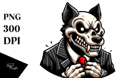 Animal Skull with Suit PNG Product Image 1