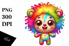 Crazy Baby Bear with Big Eyes | Sublimation | Clipart Product Image 3