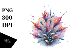 Stained Lobelia with Metalic Insertions PNG Product Image 1