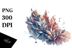 Stained Lobelia with Metalic Insertions PNG Product Image 1