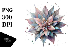 Stained Lobelia with Metalic Insertions PNG Product Image 1