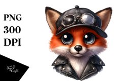 Watercolor Fox Confused Clipart Product Image 3