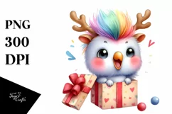 Expressive Baby Watercolor Parrot, Pastel Colors PNG Product Image 1