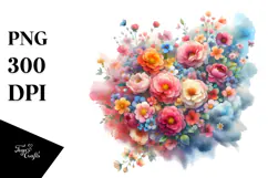 Colorful Flower made of Spring Flowers Product Image 1
