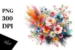 Colorful Flower made of Spring Flowers Product Image 1