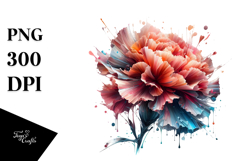 Abstract Carnation PNG Product Image 1