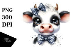 Funny Cow with Sunglasses PNG Product Image 1