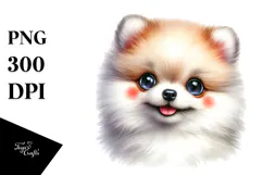 Happy Baby Pomeranian PNG Product Image 1