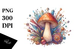 Mystical Celestial Mushroom Watercolor Product Image 3