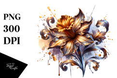 Detailed Shiny Daffodil Clipart Product Image 1