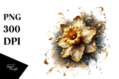 Detailed Shiny Daffodil Clipart Product Image 1