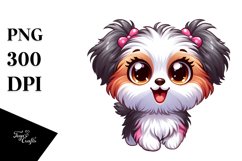 Colorful Cartoon Havanese Baby | Sublimation | Clipart Product Image 1