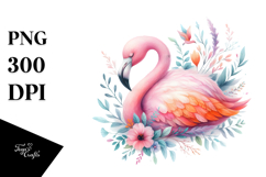 Pastel Wimsical Flamingo Clipart Product Image 1