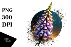Abstract Foxglove PNG Product Image 1