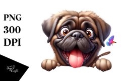 Enthusiastic Mastiff Sticker Clipart Product Image 1