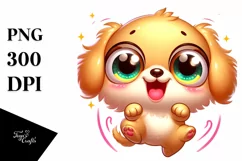 Colorful Golden Retriever PNG Product Image 3