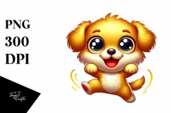 Cute Funny Cartoon Golden Retriever Product Image 1