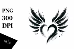 Heart with Wings, Transparent PNG Product Image 1