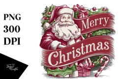 Engraved Christmas Design PNG Sublimation Product Image 1