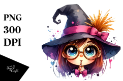 Expressive Witch Party Hat PNG Product Image 1