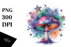 Magical Celestial Mushroom | Sublimation | Clipart Product Image 3