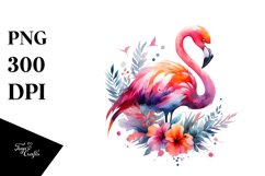 Watercolor Vibrant Flamingo Product Image 3