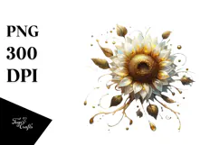 Golden Sunflower, Transparent PNG Product Image 1