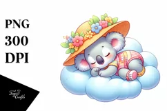 Cute Baby Koala Dressed for Summer Clipart Product Image 4
